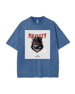 Feline Majesty Streetwear Unisex Teen T-Shirt - Summer Casual Wear for School & Weekends - Birthday & Holiday Gift - Men's Flannel & Oversized Style