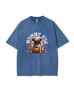 Mummy Pug Unisex Teen T-Shirt - Summer Casual Wear for School & Weekends | Gift for Birthdays & Holidays | Flannel & Oversized Style for Teens