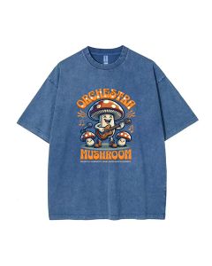 Mushroom Orchestra Unisex Teen T-Shirt - Summer Casual School & Weekend Wear | Birthday & Holiday Gift | Men's Flannel & Oversized Style