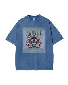 Psychedelic Unisex Teen T-Shirt - Casual Summer Wear for School & Weekends | Gift for Birthdays & Holidays | Men's Flannel & Oversized Style