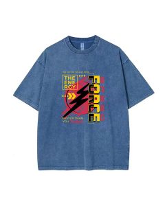 Speed Force Streetwear Mineral Wash T-Shirt: Perfect for Casual Wear, School, and Summer: Unisex Cool & Classic Beach Shirt & Gift Idea!