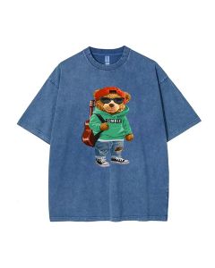 Teddy Summer Mineral Wash T-Shirt - Unisex Beach Shirt for Cool, Casual Wear | Classic T-Shirt for Teens - Perfect Gift for Summer & Holidays!