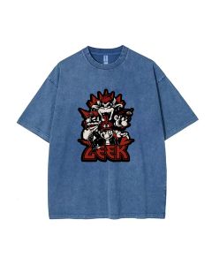 Zeek Mineral Wash T-Shirt: Trendy Unisex Tee for Casual Wear, School, and Beach Fun - Perfect Gift for Teens | Cool, Classic Style!