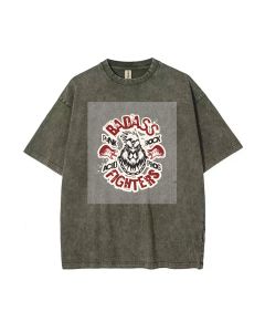 Badass Fighters Teen T-Shirt - Trendy Summer Casual Wear for School & Weekends | Ideal Birthday & Holiday Gift | Unisex Flannel & Oversized Style