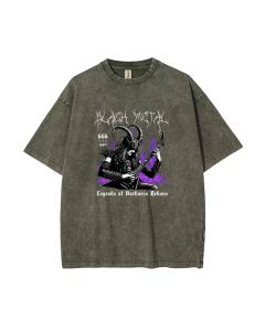 Black metal guitarist Unisex Teen T-Shirt - School & Weekend Casual Wear | Birthday & Holiday Gift | Men's Flannel & Oversized Style