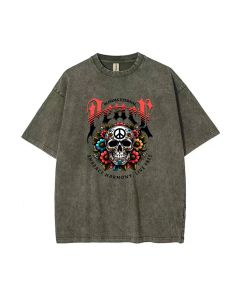 Bloom Eternal Peace Unisex Teen T-Shirt - Summer Casual Wear for School & Weekends - Birthday & Holiday Gift - Men's Flannel Style