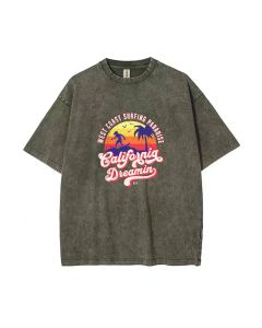 California Dreamin Beach & Surf Unisex Teen T-Shirt - Summer Casual Wear | School & Weekend Outfit | Flannel & Oversized Style | Gift Idea