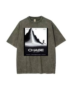 Chase Your Dream Mineral Wash T-Shirt - Unisex Beach Shirt, Cool & Classic Graphic Tee for Casual Wear, School, and Summer Holidays