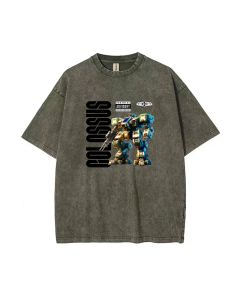 The Colossus Military Mineral Wash T-Shirt: Cool & Classic Beach Shirt for Unisex Teens - Perfect for Casual Wear, School, Summer, & Gifts!