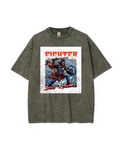 Fighter Unisex Teen T-Shirt - Summer Casual Wear for School & Weekends | Perfect Gift for Birthdays & Holidays | Men's Flannel & Oversized Style