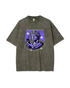 Future Now: Y2k Streetwear - Futuristic Statue Teen T-Shirt - School & Weekend Casuals for All | Gift Idea | Men's Flannel & Oversized Style