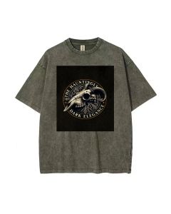 Gothic Goat Skull T-Shirt - Unisex Teens | Summer Casual Wear for School & Weekends | Bday & Holiday Gift | Men's Flannel/Oversized Style