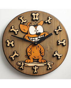 Garfield & Odie Custom Wall Clock - Stylish Home Decor & Functional Timekeeping for Fans of Classic Comics - Perfect Gift for Living Room or Office