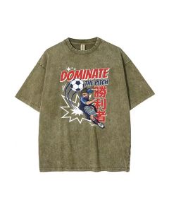 Dominate the Pitch Unisex Teen T-Shirt - Summer Casual School & Weekend Wear | Birthday & Holiday Gift | Men's Flannel & Oversized Style