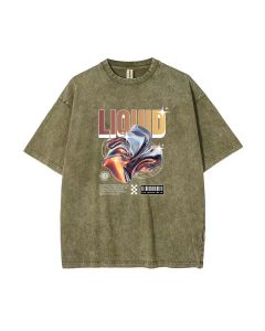 Liquid Unisex Teen T-Shirt - Casual Summer School & Weekend Wear | Gift for Birthday & Holidays | Men's Flannel & Oversized Style