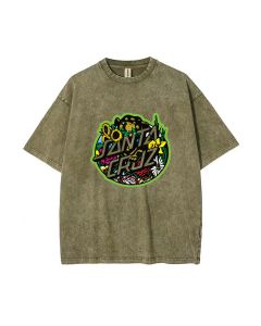 Santa Cruz Mineral Wash T-Shirt - Perfect for Teens & Summer! Unisex Beach Shirt with Cool Classic Design. Great for Casual Wear or as a Gift.