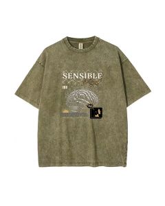 Sensible Unisex Teen T-Shirt - Summer Casual Wear for School & Weekends | Birthday & Holiday Gift | Men's Flannel & Oversized Style