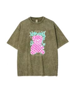 Teddy Bear-39 Mineral Wash T-Shirt: Cool Unisex Beach & Casual Wear, Perfect for Teens | Classic Tee for School, Summer & Holidays!