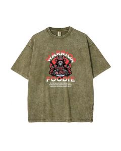 Warrior Foodie T-Shirt - Unisex Teen Design for Summer School & Weekends | Gift for Birthdays & Holidays | Men's Oversized Flannel Style