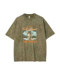 Wild Beach Surf Orange Unisex Teen T-Shirt - School & Weekend Casual for Summer | Birthday & Holiday Gift | Men's Oversized & Flannel Style