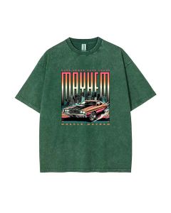 Muscle Mayhem Teen T-Shirt - Casual Summer Wear for School & Weekends | Birthday & Holiday Gift | Unisex Flannel Oversized Style