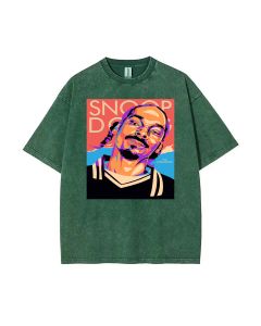 Shop the Snoop Dogg Tha Doggfather Mineral Wash T-shirt - Perfect for Casual Wear & Gift-Giving. Unisex & Classic Style! (Beach Shirt/Cool T-shirts)