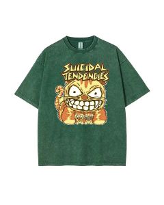 Suicidal Tendencies Mineral Wash T-Shirt: Cool Beach Shirt for Teens - Classic Unisex Tee for Casual Wear, School, Summer & Gifts