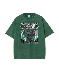 Thresh League Of Legend Mineral Wash T-Shirt - Perfect for Casual Wear, School, and Gifts. Unisex Cool Beach Shirt in Classic Style!