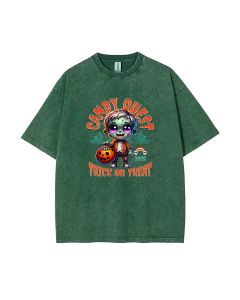 Zombie Candy Quest Unisex Teen T-Shirt - Fun Summer School & Weekend Casual Wear | Perfect Birthday & Holiday Gift | Men's Flannel & Oversized Style