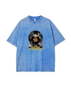 Astronaut Fear Control Unisex Teen T-Shirt - Summer Casual Wear for School/Weekends | Birthday/Holiday Gift - Men's Flannel/Oversized Style