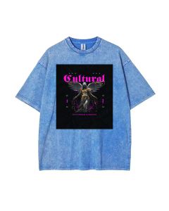 Cultural Mineral Wash T-Shirt - Unisex Beach T-Shirt with Unique Mineral Print. Perfect for Casual Wear, School, and Summer Holidays. Shop Now!