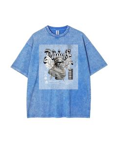 Divine Mineral Wash T-Shirt | Cool Beach Shirt for Unisex Teens | Classic & Casual T-Shirt | Perfect for Summer & Holidays | Gift-Giving Must-Have