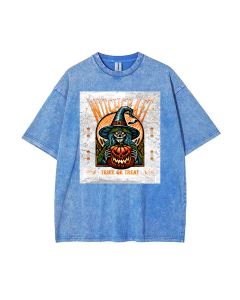 Halloween Streetwear Tshirt Design - Unisex Teen T-Shirt for School & Weekends | Casual Flannel Oversized Style | Summer, Birthday & Holiday Gift