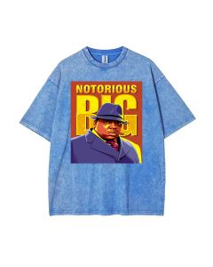 NOTORIOUS BIG Mineral Wash T-Shirt: Classic Unisex Cool Beach Shirt - Perfect for Casual Wear, School, Gifts, Summer & Holidays!