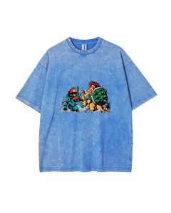 Retro Mario 78 Mineral Wash T-Shirt - Cool & Classic Unisex Tee for Teens | Perfect for Casual Wear, School, Holidays & Summer Beach Days