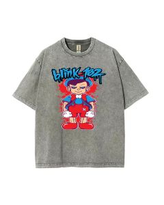 Blink 182 () Unisex Mineral Wash T-Shirt | Cool Beach Shirt for Teens | Classic Tee for Casual Wear, School & Gifts | Summer & Holiday Style