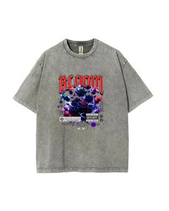 Bloom Rose Flowers Unisex Teen T-Shirt - Summer Casual Wear for School & Weekends | Birthday & Holiday Gift | Men's Oversized Flannel Style