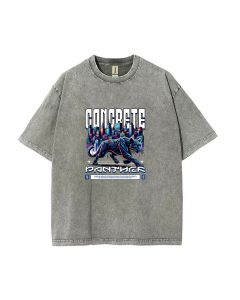 Concrete Panther Unisex Teen T-Shirt - Summer Casual Wear for School & Weekends - Perfect Birthday & Holiday Gift - Men's Flannel & Oversized Style