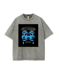 Cursed Mineral Wash T-Shirt - Cool Beach Shirt for Unisex Teens | Classic and Versatile | Perfect for Casual Wear, School, and Summer Holidays