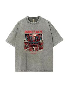 Jigokus Gaze Unisex Teen T-Shirt - Summer Casual Wear for School & Weekends | Birthday & Holiday Gift | Men's Flannel & Oversized Style