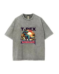 King Of Dinosaur T-Shirt - Unisex Teen Summer Casual Wear for School & Weekends | Men's Flannel & Oversized Style | Birthday & Holiday Gift