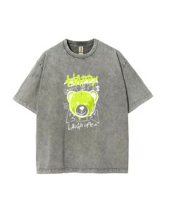 Teddy Bear-89 Mineral Wash T-Shirt: Unisex Tee for Casual Summer Style - Perfect Gift for Teens! Beach Shirt, Cool T-Shirts - Classic Design!