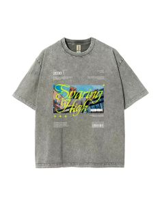 Vibrant Urban Streetwear Unisex Teen T-Shirt - Summer Casual Wear for School,Weekends | Birthday,Holiday Gift - Men's Flannel, Oversized Style