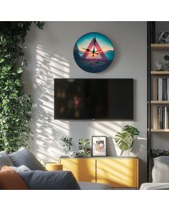 Custom Photographer's exposure triangle, Wooden Wall Clock for Home Decor in Living Room, Kitchen and Kid Decorations Gifts