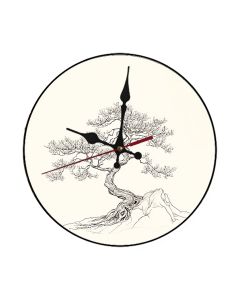 Custom Bonsai tree, Wooden Wall Clock for Home Decor in Living Room, Kitchen and Kid Decorations Gifts