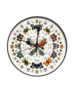 Custom Butterfly species arranged in mandala, Wooden Wall Clock for Home Decor Living Room, Kitchen and Kid Decorations Gifts