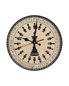 Custom Chess clock mandala, Wooden Wall Clock for Home Decor in Living Room, Kitchen and Kid Decorations Gifts