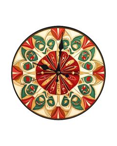 Custom Christmas present kaleidoscope, symmetrical gift, Wooden Wall Clock for Home Decor in Living Room, Kitchen and Kid Decorations Gifts