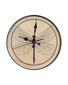 Custom Dragonfly wings, Wooden Wall Clock for Home Decor in Living Room, Kitchen and Kid Decorations Gifts