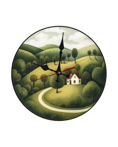 Custom Gently rolling hills, Wooden Wall Clock for Home Decor in Living Room, Kitchen and Kid Decorations Gifts